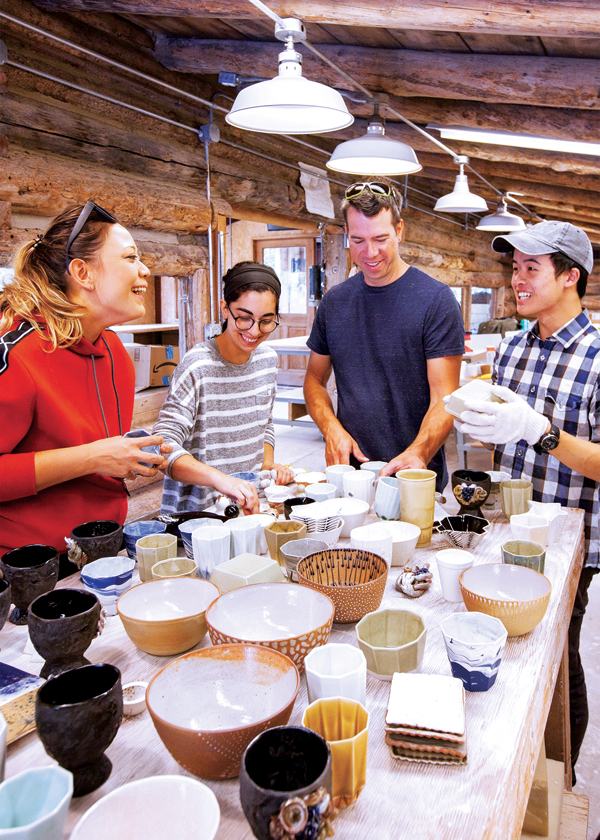 Participants from a ceramics workshop at Anderson Ranch Arts Center in Snowmass Village, Colorado.