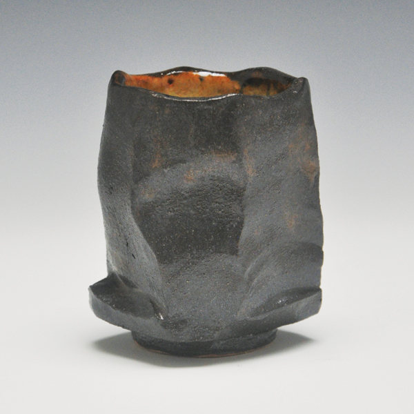 3 Ashwini Bhat’s On the Rocks, 3¾ in. (10 cm) in height, faceted stoneware, shino glaze, fired to cone 6 in an electric kiln. 