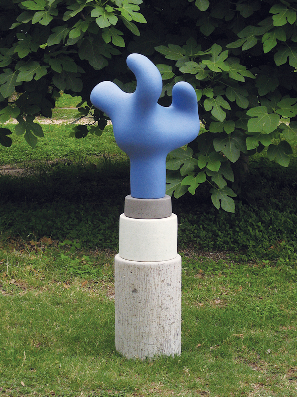 Danville Chadbourne’s The Dance of Unwitting Resistance, 4 ft. 7 in. (1.4 m) in height, stoneware, stone, concrete, 2010–13.