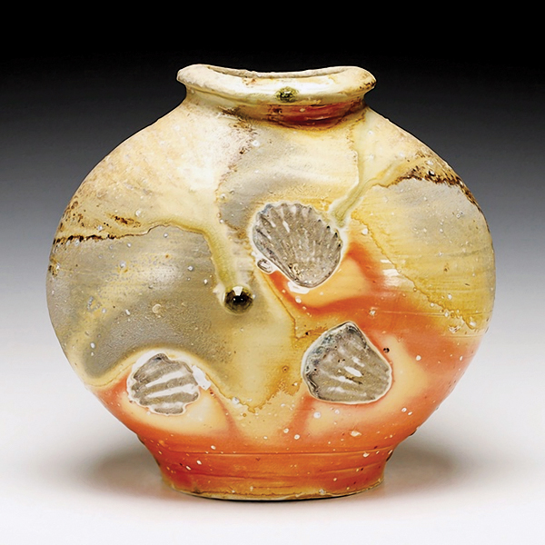 2 Jar, 24 in. (61 cm) in height, wheel-thrown porcelain, wood fired. Photo: Schaller Gallery. 