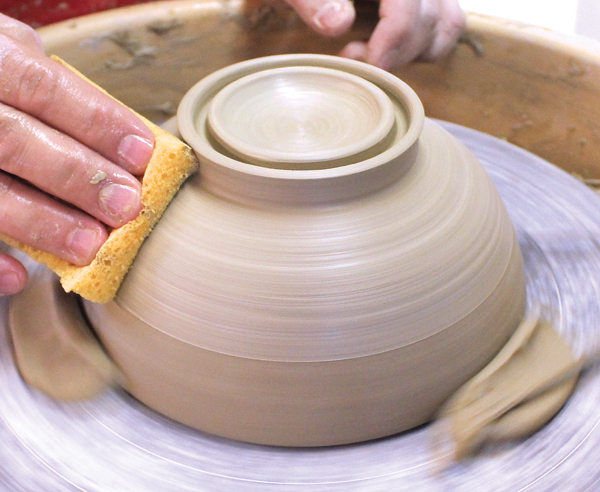 feet pottery