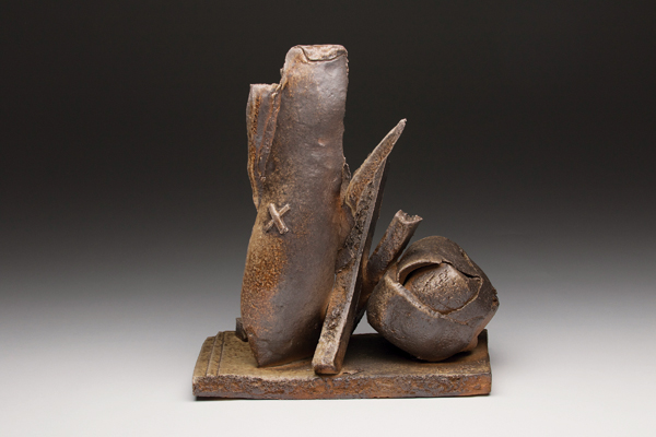 1 Don Reitz’ The Last Dance, 15¾ in. (40 cm) in height, wood-fired stoneware, 2014.