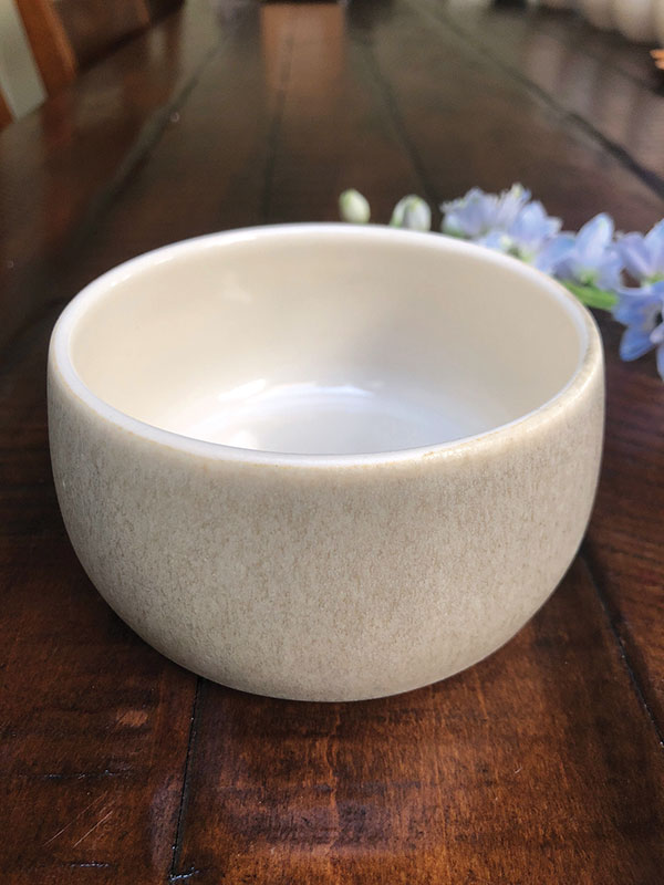 Dubhe Carreño’s finished and glazed porcelain ramekin.