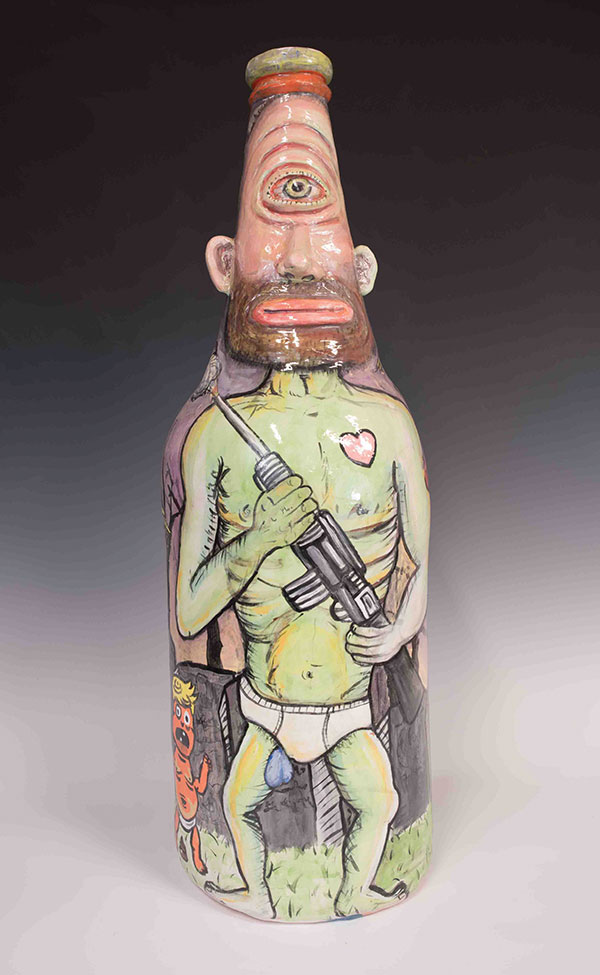 4 Uncle Cyclops, 22 in. (56 cm) in height, ceramic, 2018. 