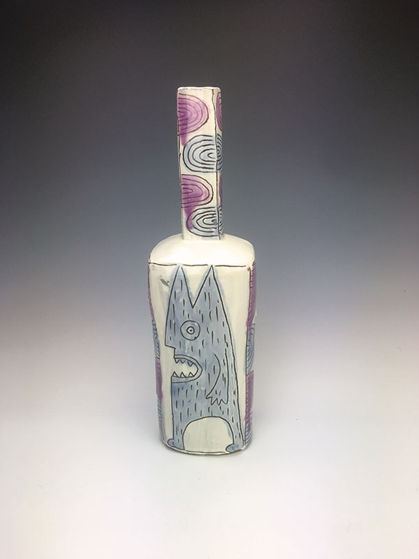 9 Kurt Anderson’s Mallet Vase, 16 in. (40 cm) in height, mid-range stoneware, 2019.