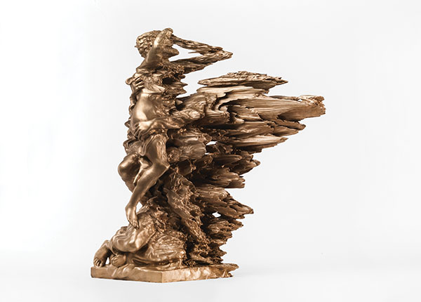 1 Zachary Eastwood-Bloom’s Kronos Saturn, bronze, 2017.