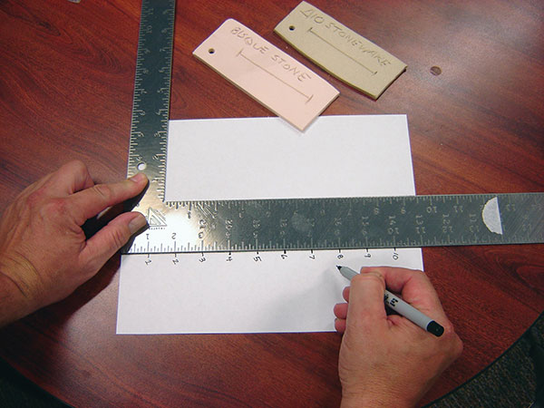 2 Measure the fired tile. My clay shrinks 12% when fired to cone 10.