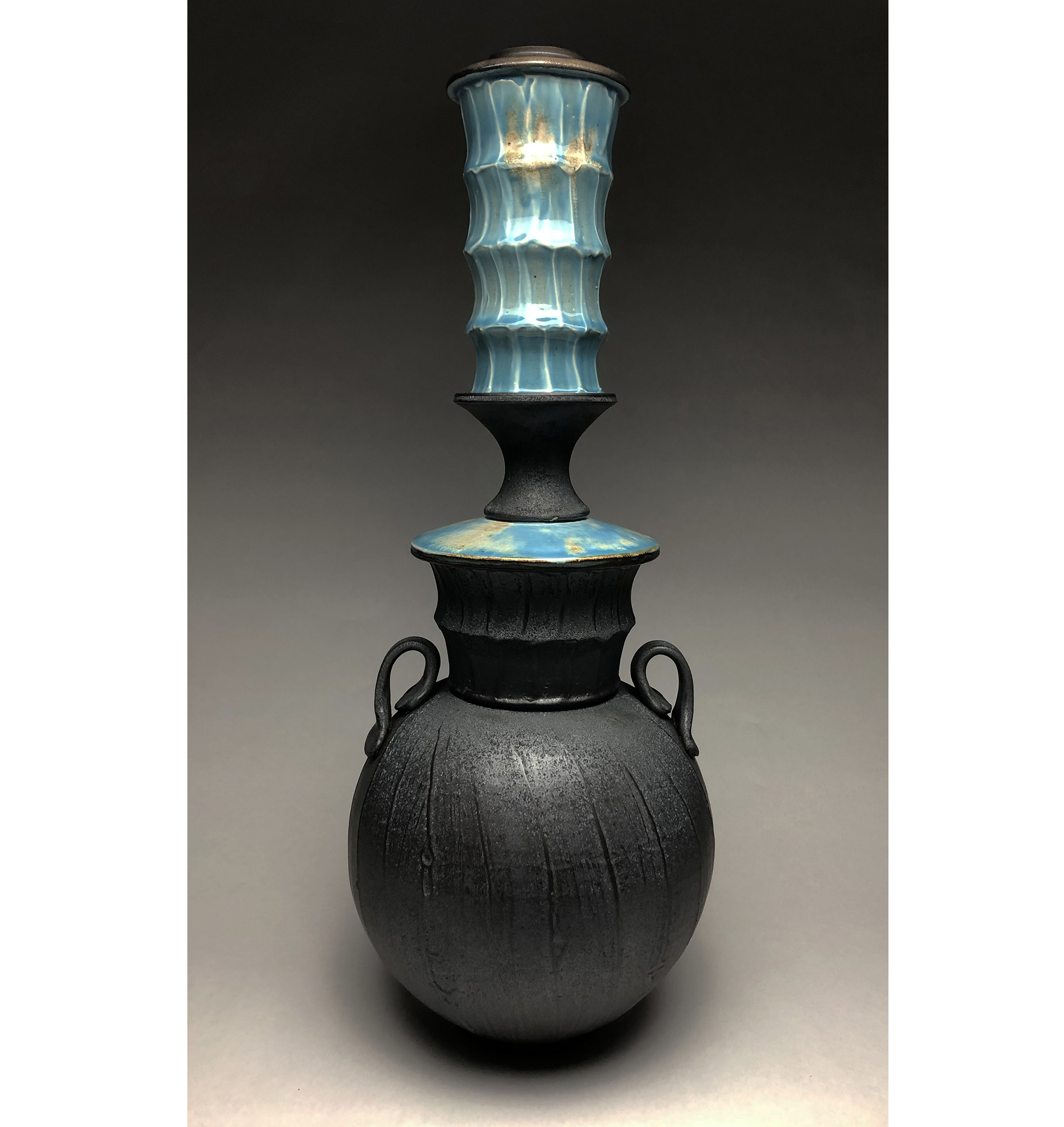 Antonio Martinez, Vase 1, 24 in. (61 cm) in height, wheel-thrown stoneware, fired to cone 10 in reduction, 2020. /ican/portfolio/martinez-antonio/