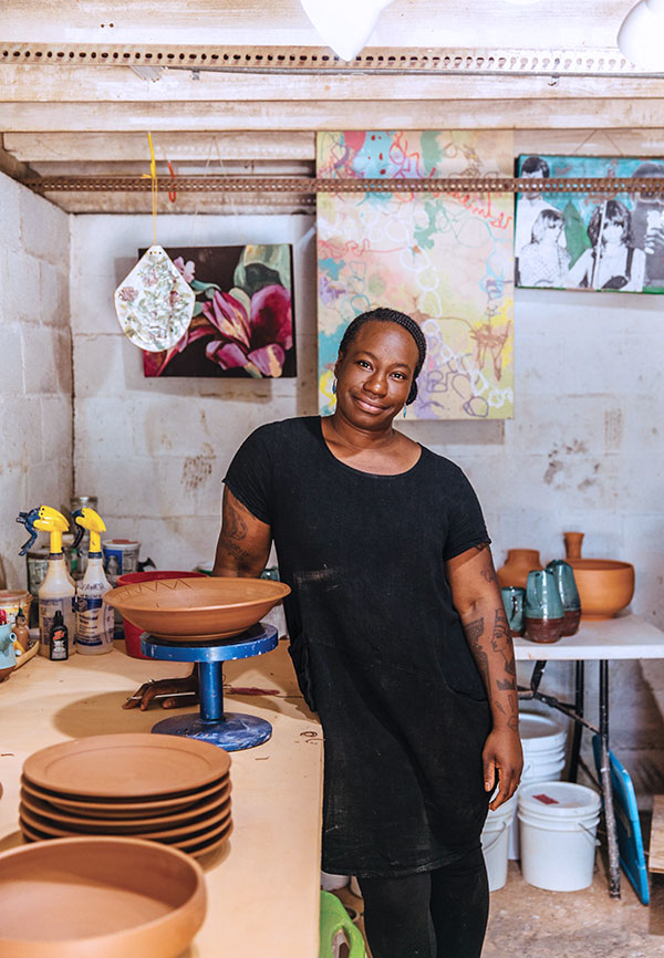 3 Osa Atoe pictured in her studio. Photo: Reagan Labat.