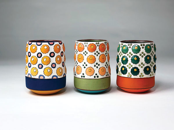 Spring Checkered Tumbler — Jillia Ceramics