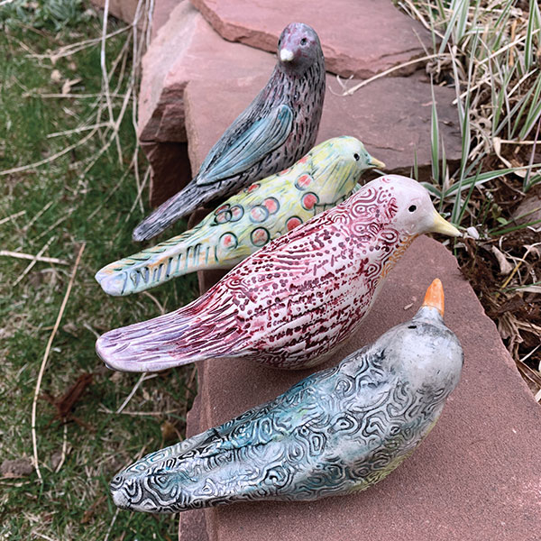 2 A flock perches before taking flight in Vali’s neighborhood as the pandemic hit hard in March 2020.