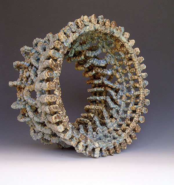 1 Jessica Smith’s Weave, 11 in. (28 cm) in diameter, stoneware, 2018.