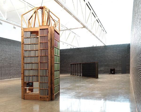 7 Black Vessel, installation view at Gagosian Gallery. Copyright Theaster Gates. Photos: Robert McKeever. Courtesy of Gagosian Gallery