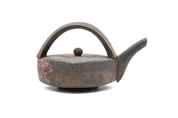 21 Teapot, 9 in. (23 cm) in length, soda-fired stoneware.