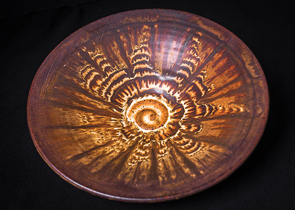 5 Serving bowl, 16 in. (41 cm) in diameter, porcelain, fired to cone 10 in reduction.