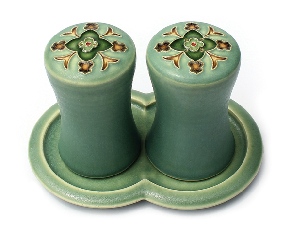 1 One Acre Ceramic’s Wildflower Salt and Pepper Set, 3¾ in. (10 cm) in height, ceramic.