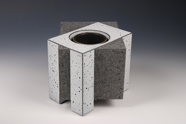 1 Wim Borst’s 728 Diagonal Series 9, 7¾ in. (20 cm) in length, stoneware, glaze, 2014.