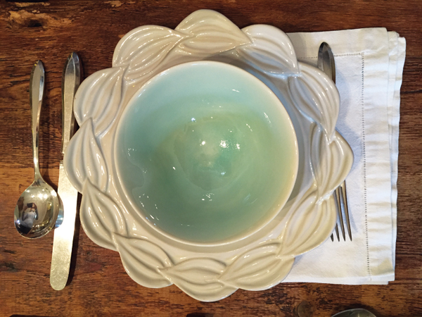 3 Dinner plate by Lynnette Hesser, bowl by Sebastian Moh.