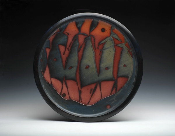 5 Nick Joerling’s platter, 18½ in. (47 cm) in diameter, wheel-thrown stoneware, fired to cone 10, 2014.