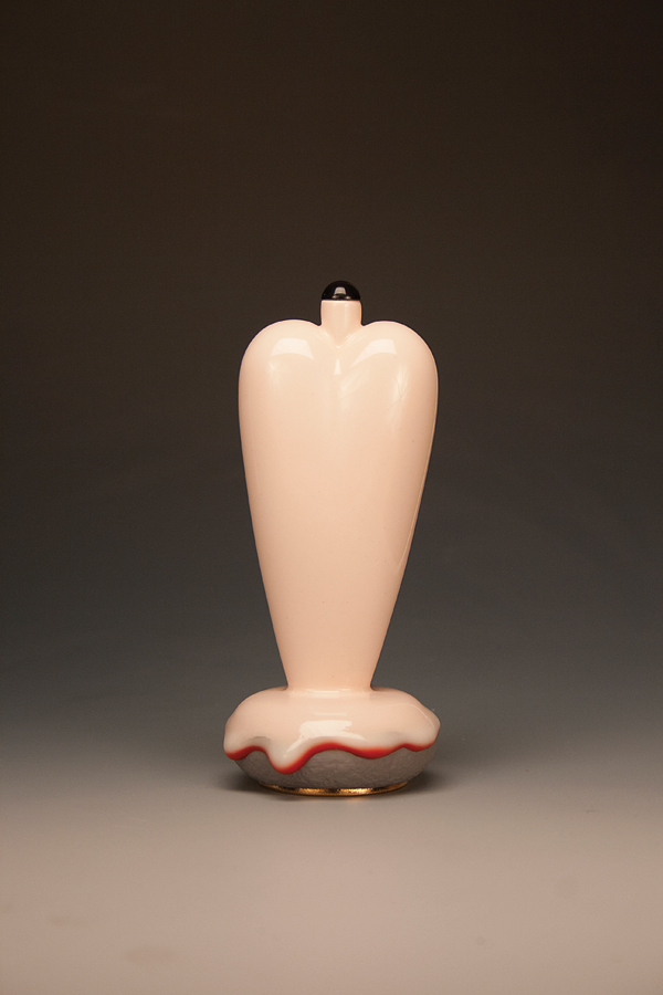 4 Ron Nagle’s Snuff Bottle, white earthenware, underglaze, glaze, 2013.