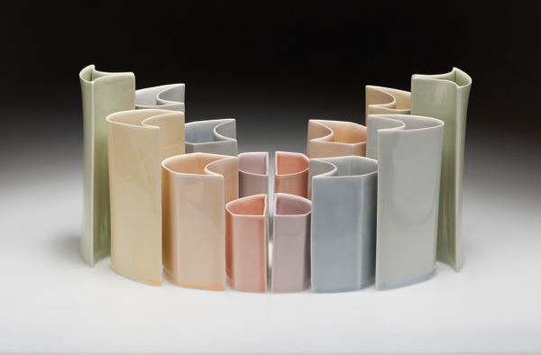 I.O.R.G., slip-cast porcelain, glaze, 2012. Photos: Brian Oglesbee.