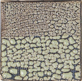 This tile features the above base glaze and slip with a 5% addition of Chromium Oxide. Fired in oxidation to Cone 6.