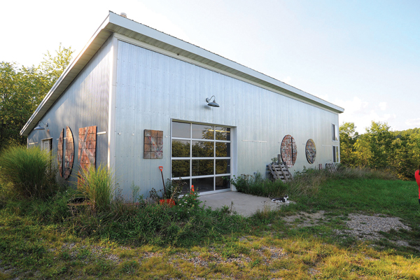 2 The 35×55-foot school building.