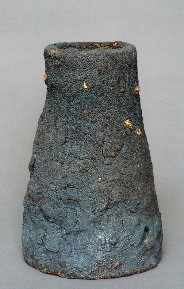 1 John Beckelman’s Vessel (Black), 11 in. (28 cm) in height, stoneware.