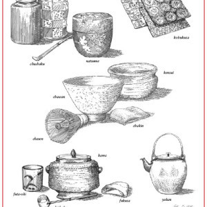 Pottery Illustrated: Tea Ceremony Utensils Illustrated by Robin Ouellette