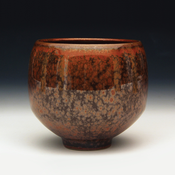 Teabowl, 4 in. (10 cm) in diameter, porcelain, ironcrystalline glaze, oxidation fired, 2013.