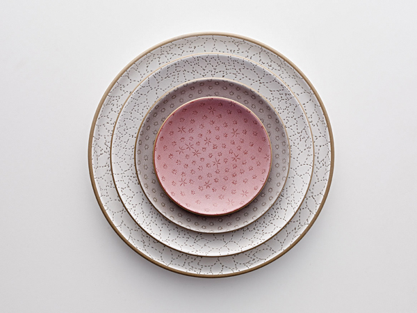 9 Alabama Chanin dinnerware. Photo: Jeffery Cross.